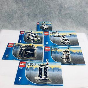 Lego City 7237 Police Station with Light-Up Minifigure - Instructions Booklets
